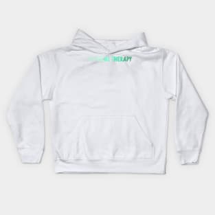 physical therapy - mint Kids Hoodie